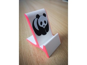 phone holder panda 3d print model - Mito3D