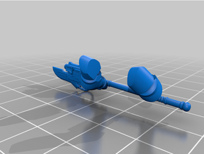 sentinel pattern boltcaster glaive 40k weapon 3d print model - Mito3D