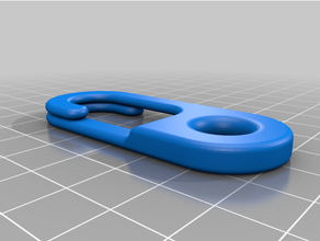 Dividido anel mosquetão 3d print model - Mito3D