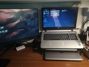 notebook desk stand holder laptop support 3d print model - Mito3D