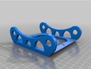 universel filament bobine titulaire soutien base vis trous 3d print model - Mito3D