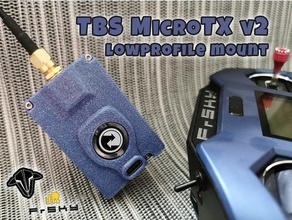 colher sopa microtx v2 discreto Frsky xlite adaptador fogo cruzado longo alcance perfil monte opentx taranis x9lite 3d print model - Mito3D