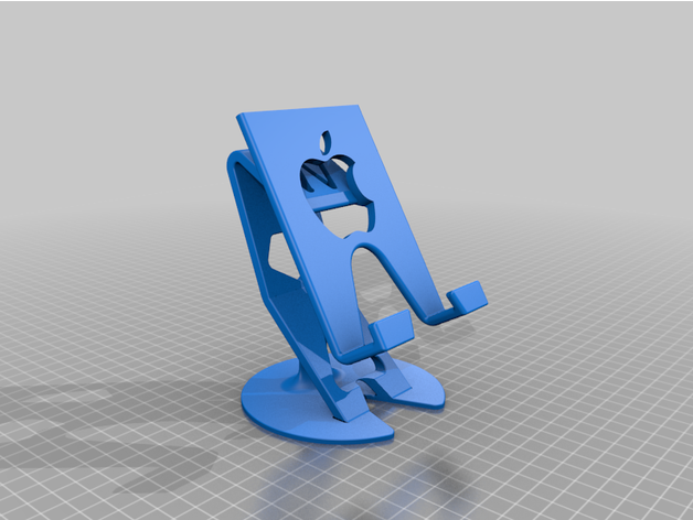 Schreibtisch Stand Apfel iPhone Telefon 3D print model - Mito3D