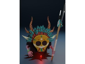 shaman figure toy 3d print model - Mito3D