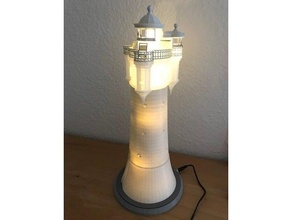 roter sand lighthouse model - tower vase mode scale 3d print model - Mito3D