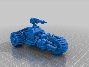 futuristic mining vehicle achilles ridgerunner genestealer cult gsc warhammer 40k 3d print model - Mito3D