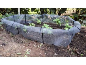 lesma cerca Barriera manjericão defesa faça tesourinha jardim giardino alface caramujos proteção legumes 3d print model - Mito3D