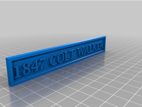1847 colt walker stand 3d print model - Mito3D