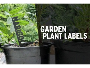 Garten Pflanze Etiketten DIY Blume Etikette Laser Laserschnitt draussen draußen Anteil Holz hölzern 3d print model - Mito3D