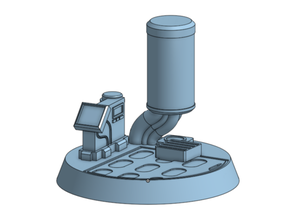 xenos laboratuar temel 32 milimetre 32mm soruşturmacı bilimkurgu Warhammer 40k 3d print model - Mito3D