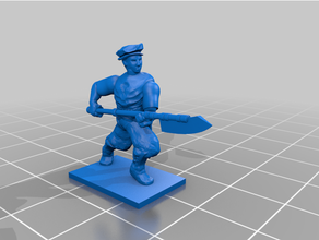 middle renaissance - imperial roman light infantry 20mm 25mm fantasy glaive medieval polearm tabletop gaming wargaming 3d print model - Mito3D