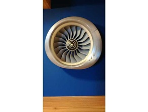 jet engine wall 3d print model - Mito3D