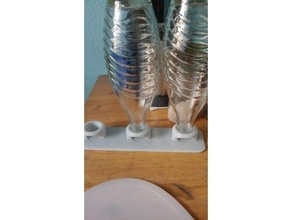 fluxo refrigerante cristal garrafa ficar pé suporte 3d print model - Mito3D