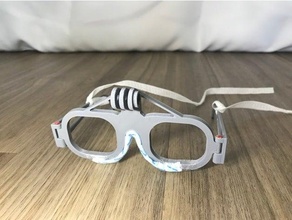 lunettes monter caméra téléphone actioncam support 3d print model - Mito3D