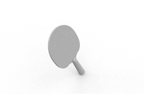ping pong pipistrello racchetta tennis tavolo 3d print model - Mito3D