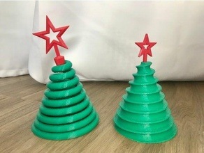 helix christmas trees 3d print model - Mito3D