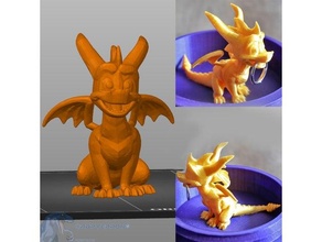 Spyro Drachen glücklich Pose 3d print model - Mito3D