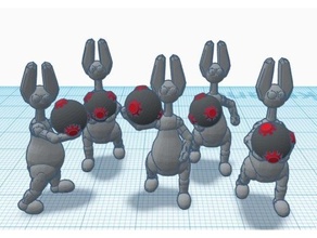 lep droide virus vettori stella guerre legione scala 3d print model - Mito3D