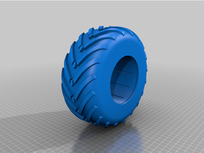 rueda tractor 3d print model - Mito3D