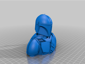 mandalorian scrivania decorazione 3d print model - Mito3D