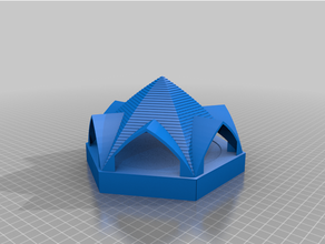 gabled cambre toit aquarium remix 3d print model - Mito3D
