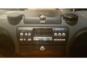jvc boombox volumen controlar botón drehknopf ersatzteil mando knopf potenciómetro pieza recambio 3d print model - Mito3D
