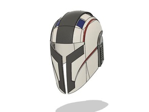 wraith - custom mandalorian helmet starwars star wars 3d print model - Mito3D
