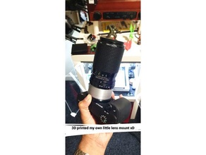 sony praticar pb lente adaptador Câmera canhão Nikon mount monte 3d print model - Mito3D