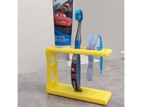 brosse dents titulaire soutien gamins supporter 3d print model - Mito3D