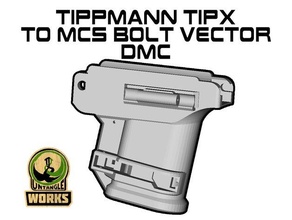 Tippmann tipx mcs parafuso nevasca adaptador vetor edição dmc magfed paintball 3d print model - Mito3D