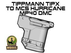 tippmann tipx mcs hurricane adapter mp40 edition dmc magfed paintball 3d print model - Mito3D