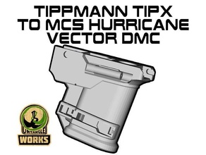 tippmann tipx mcs hurricane adapter vector edition dmc magfed paintball 3d print model - Mito3D