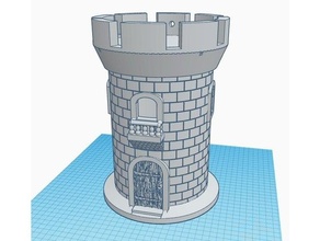 castle birdhouse bird birdnest chess tower 3d print model - Mito3D