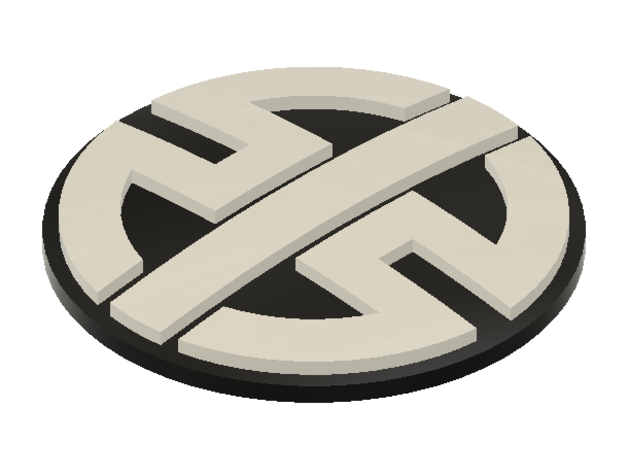 kawasaki emblema h2r logo 3D print model - Mito3D