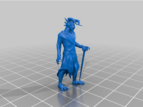 dragonborn mage dungeons dragons tabletop 3d print model - Mito3D