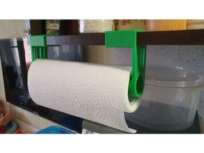 paper towel holder 16mm shelf kitchen paperholder roll 3d print model - Mito3D