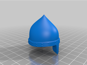 medieval helmet - simple spangenhelm customizing character miniature dnd solid armor armour helm 3d print model - Mito3D