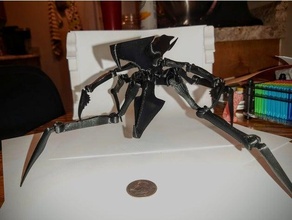 poz verilebilir savaşçı böcek yansıtılmış parçalar yabancı örümcek yaratık düşman canavar bilimkurgu yıldız gemisi askerler 3d print model - Mito3D