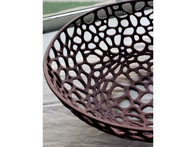 Voronoi çanak 3D print model - Mito3D