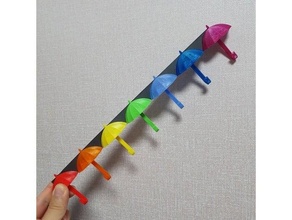 umbrella hook remix 3d print model - Mito3D