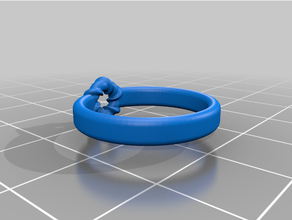 torcido hexágono anel joalheria 3d print model - Mito3D