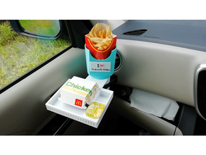 french fries holder drink mcdonalds 3d print model - Mito3D