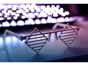 losango quadrado óculos piao xiao 3d print model - Mito3D