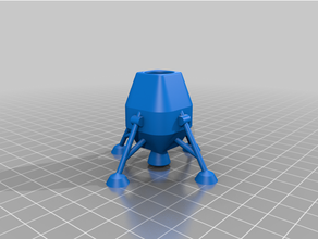 Rockwell 6c Mond Lander Stand 3d print model - Mito3D