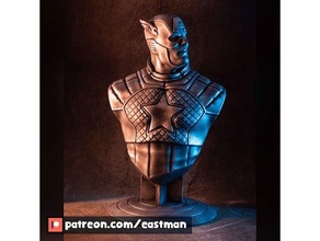capitão América fracasso ventilador arte vingadores boné Eastman figura herói maravilha Roger Steve Steven super 3d print model - Mito3D