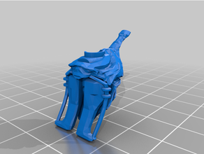 grada Lego cabeza extremos digitales tenno warframe 3d print model - Mito3D