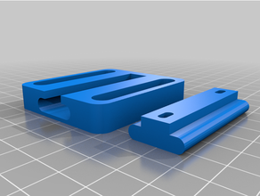 large sliding fastener 3d print model - Mito3D