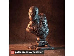 spider man buste ventilateur art 3d print model - Mito3D