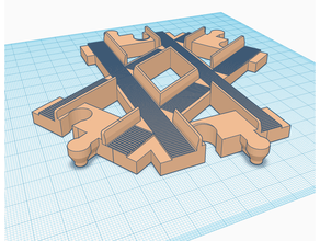 Duplo Zug Kreuz raffiniert Ausführung 3d print model - Mito3D