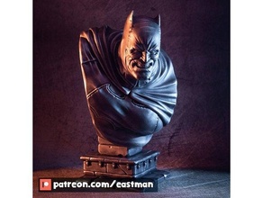 sombre Chevalier buste ventilateur art batman Bruce Wayne dc bandes dessinées Eastman sculpture super héros zbrush 3d print model - Mito3D